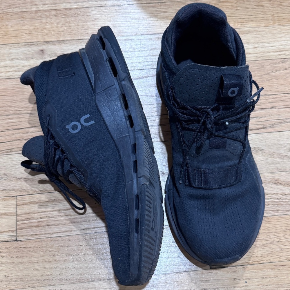 On Running Cloudnova 2 Men’s Size 11.5 Black Running Sneakers